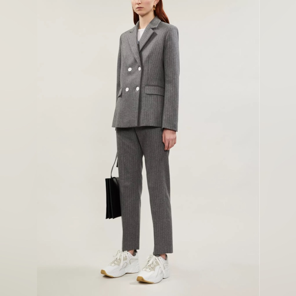 Sandro Paris Tanya Pinstripe Blazer & Pant Suit